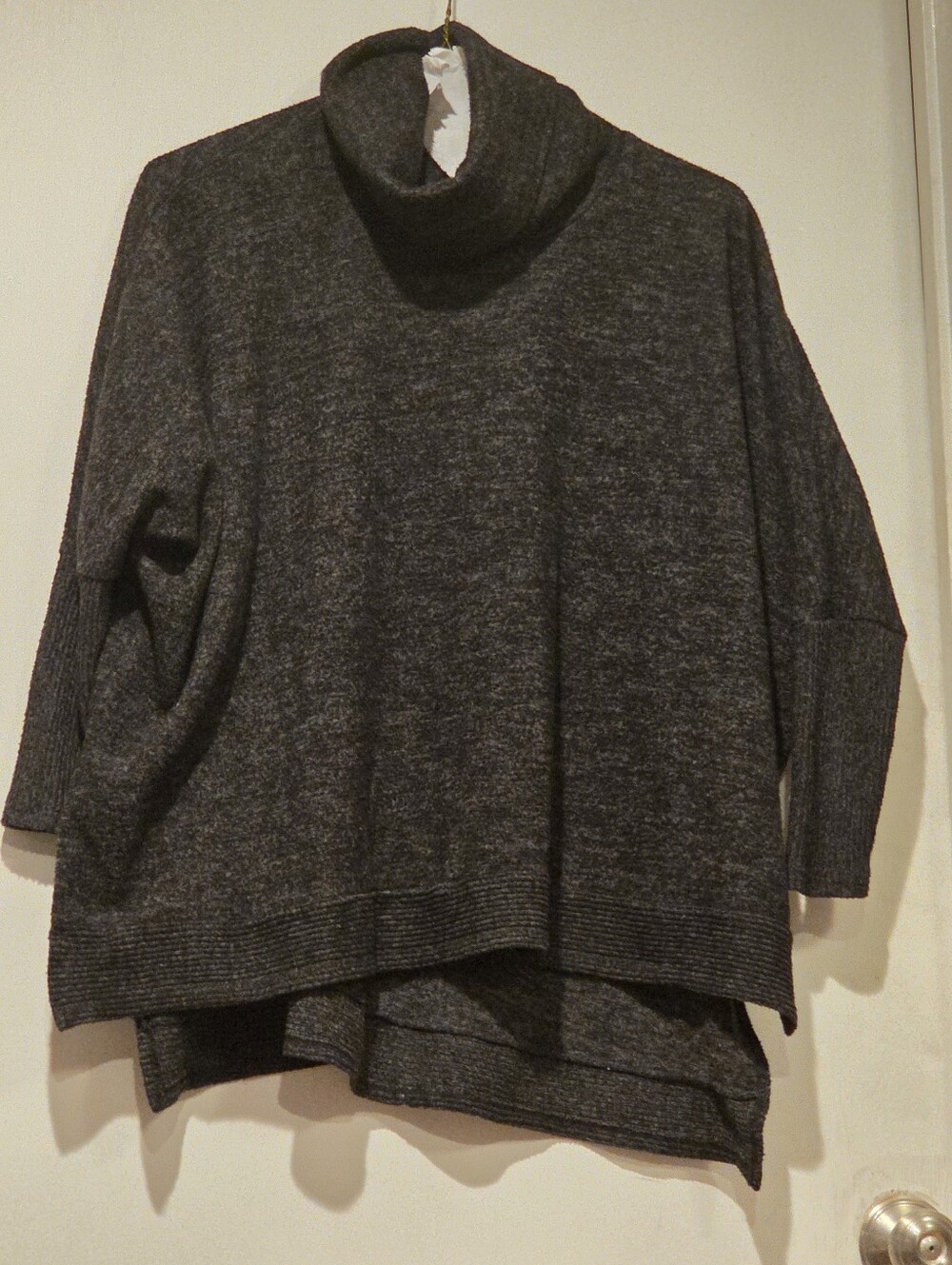 Cherish Dark Gray Turtleneck Women's Sweater Size Small